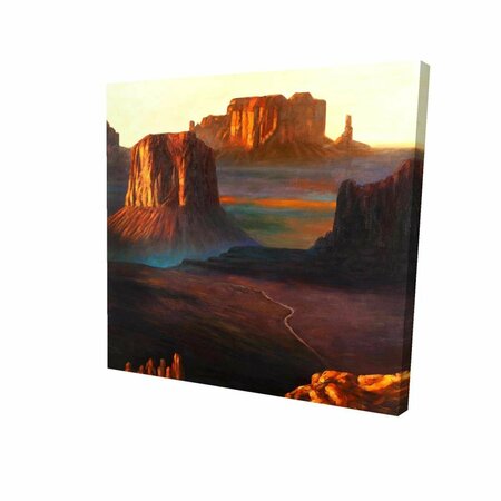 FONDO 32 x 32 in. Monument Valley Tribal Park In Arizona-Print on Canvas FO2791137